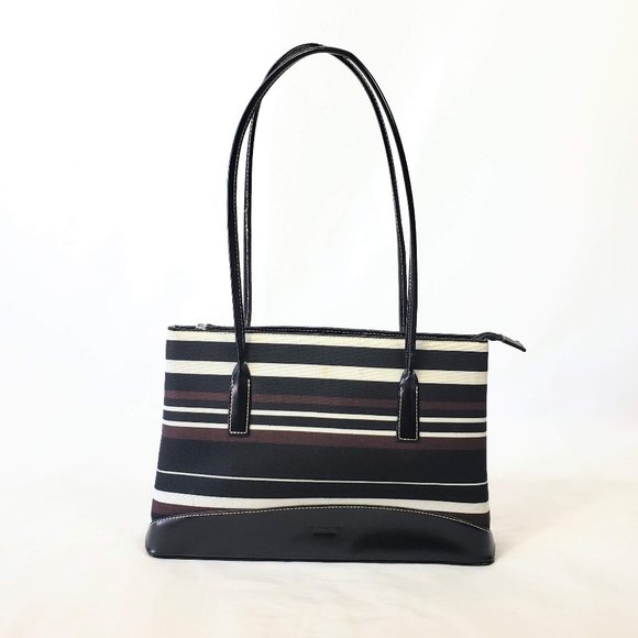 kate spade Handbags - Kate Spade Striped Tote Two Handle Bag